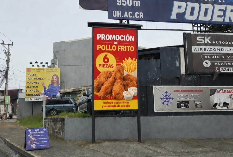 Pantalla LED publicitaria en Llorente de Tibás